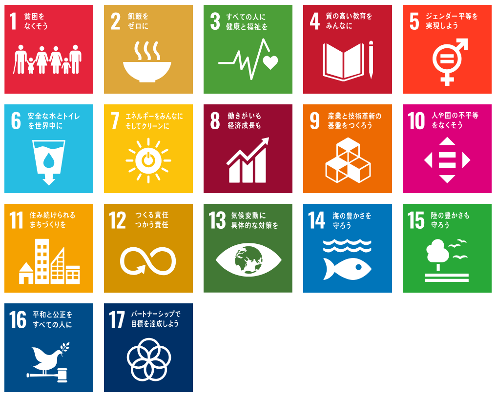 SDGsの17の目標